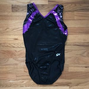 GK Purple and Black Leotard